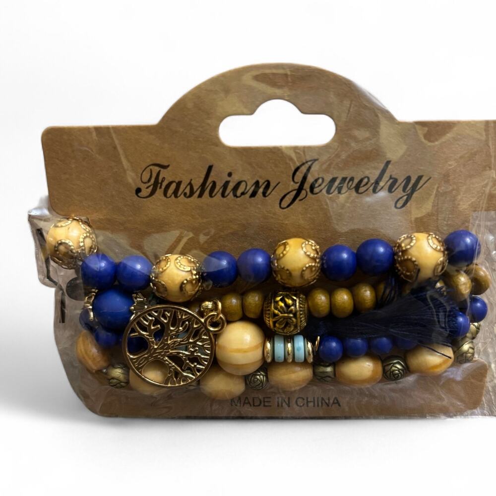 Stackable Beaded Bracelet Set - Picture 2 of 4